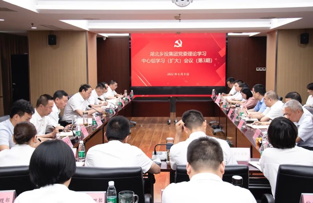 湖北乡投集团召开党委理论学习中心组（扩大）会议