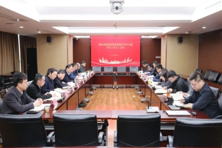 湖北乡投集团召开党委理论中心组学习（扩大）会议